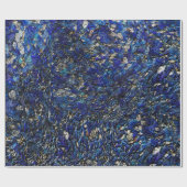 Papier Cadeau Opale bleue (Plat)
