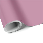 Papier Cadeau Opéra solide mauve puce (Coin rond)