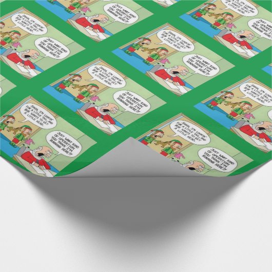 Papier Cadeau Opération atelier père Noël (Coin)