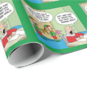 Papier Cadeau Opération atelier père Noël (Coin rond)