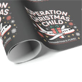 Papier Cadeau Opération Porte-monnaie de Noël pour enfants samar (Coin rond)