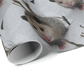 Papier Cadeau Opossum (Coin rond)