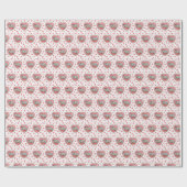 Papier Cadeau Opossum à la Saint-Valentin (Plat)