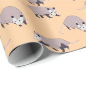Papier Cadeau Opossums (Coin rond)