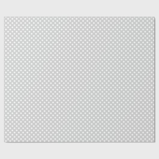 Papier Cadeau Option Points gris clair (Plat)