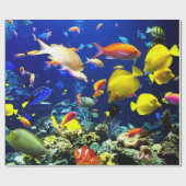 Papier Cadeau Options d'image sous-marine 5-6 Papier d'enveloppe (Plat)