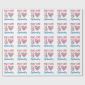 Papier Cadeau Optométriste de Peace Love (Plat)