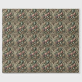 Papier Cadeau Opulence Opatique - Gothique Floral Baroque (Plat)