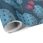 Papier Cadeau Opuntie de floraison (Coin rond)