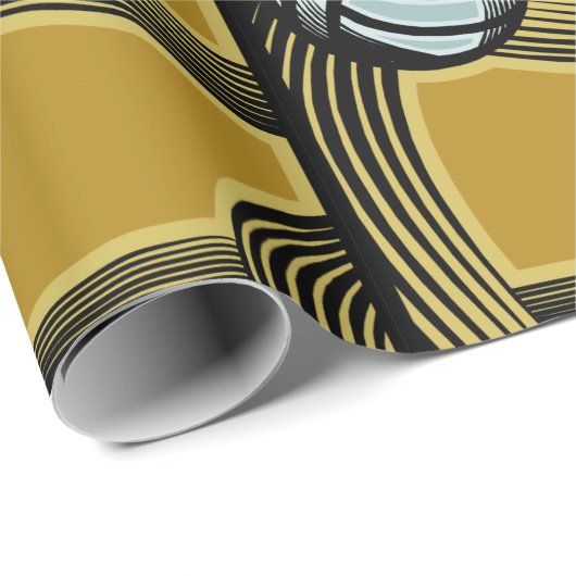 Papier Cadeau Or- (Coin rond)