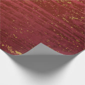 Papier Cadeau Or affligé et rouge 13 (Coin)