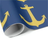 Papier Cadeau or Ancre + votre arrière - plan & idées (Coin rond)