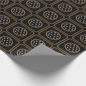 Papier Cadeau Or Blanc Fleur de Lis (Coin)