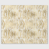 PAPIER CADEAU OR BLANC POSTER DE ANIMAL ANNIVERSAIRE MARIAGE WRA (Plat)