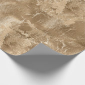 Papier Cadeau Or de bronze chique (Coin)
