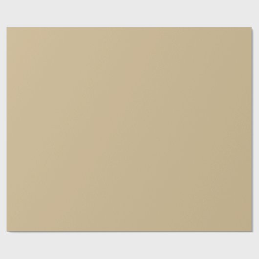 Papier Cadeau Or de Noël solide (Plat)