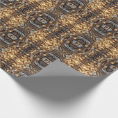 Papier Cadeau Or Entrelacé (Coin)