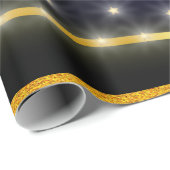 Papier Cadeau Or et argent- (Coin rond)