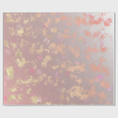 Papier Cadeau Or, feuille, feuille, motif, moderne, vacances, (Plat)