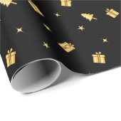 Papier Cadeau Or foncé (Coin rond)