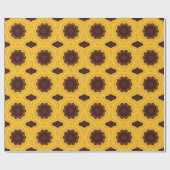 Papier Cadeau or géométrique mauresque (Plat)