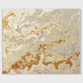 Papier Cadeau Or Marbelisé (Plat)