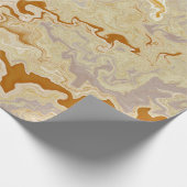 Papier Cadeau Or Marbelisé (Coin)