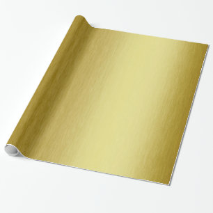 Papier Cadeau Or Moderne Métallisé