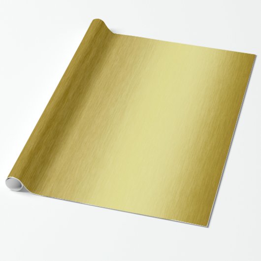 Papier Cadeau Or Moderne Métallisé (Déroulé)
