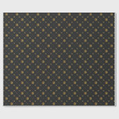 Papier Cadeau Or Nautique (Plat)