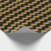 Papier Cadeau Or Noir (Coin)
