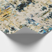 Papier Cadeau Or parmi le papier d'emballage de gravier (Coin)