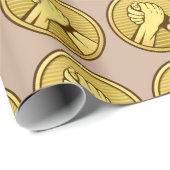 Papier Cadeau Or pauvre (Coin rond)