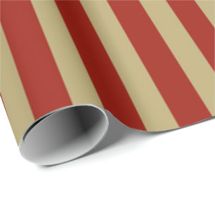Papier Cadeau Or rouge