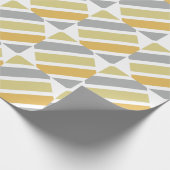 Papier Cadeau Or Silver bronze teintes métalliques géométriques (Coin)