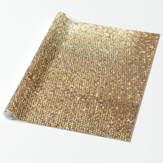 Papier Cadeau Or superbe (Déroulé)