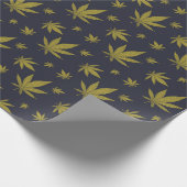 Papier Cadeau Or sur mauvaise herbe juridique noire (Coin)