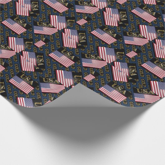 PAPIER CADEAU OR USA (Coin)