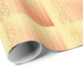 Papier Cadeau Orange (Coin rond)