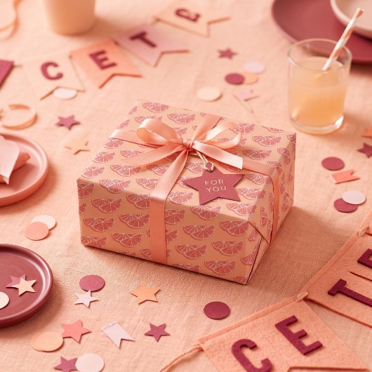 Papier Cadeau Orange