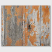 Papier Cadeau Orange and brown wooden board (Plat)
