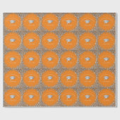 Papier Cadeau Orange and Silver Graduation (Plat)