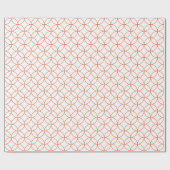 Papier Cadeau Orange brillant sur les cercles de chevauchement b (Plat)