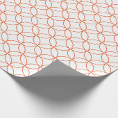 Papier Cadeau Orange brillant sur les cercles de chevauchement b (Coin)
