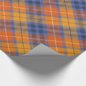 Papier Cadeau Orange Brown violet plu (Coin)