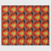 Papier Cadeau Orange-Cactus (Plat)