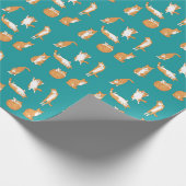 Papier Cadeau Orange Cats Funny (Coin)