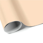 Papier Cadeau Orange Clair Brillant (Coin rond)