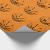 Papier Cadeau Orange de basket-ball (Coin)