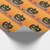 Papier Cadeau Orange de citrouille (Coin)